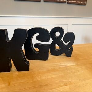 Black Decorative Letters